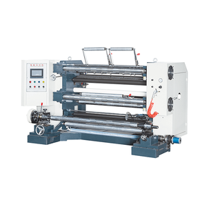 ماكينة تقطيع وإعادة لف الأفلام البلاستيكية ذات التحكم PLC ذات السرعة العالية في 200 م / دقيقة